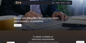 Portada de la web cmsmediterraneo.es realizada con el Kit Digital"