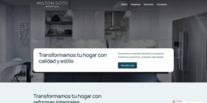 Portada de la web miltonsoto.es realizada con el Kit Digital"