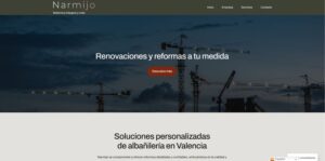 Portada de la web narmijo.es realizada con el Kit Digital"