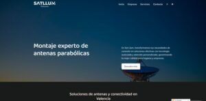 Portada de la web satllum.es realizada con el Kit Digital"