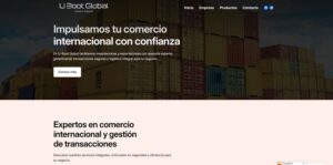 Portada de la web ubootglobal.es realizada con el Kit Digital"