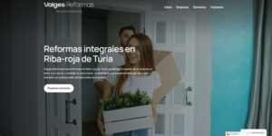 Portada de la web valgesreformas.es realizada con el Kit Digital"